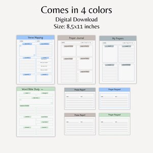 Bible Study Bundle Group Study Worksheet Printable Bible Study Guide Bible Journaling Kit Digital