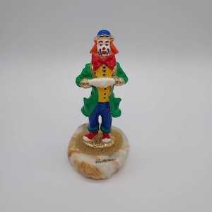 Ron Lee Signed Clown 2003 Collectors Club Figurine FRISCO Onyx Base
