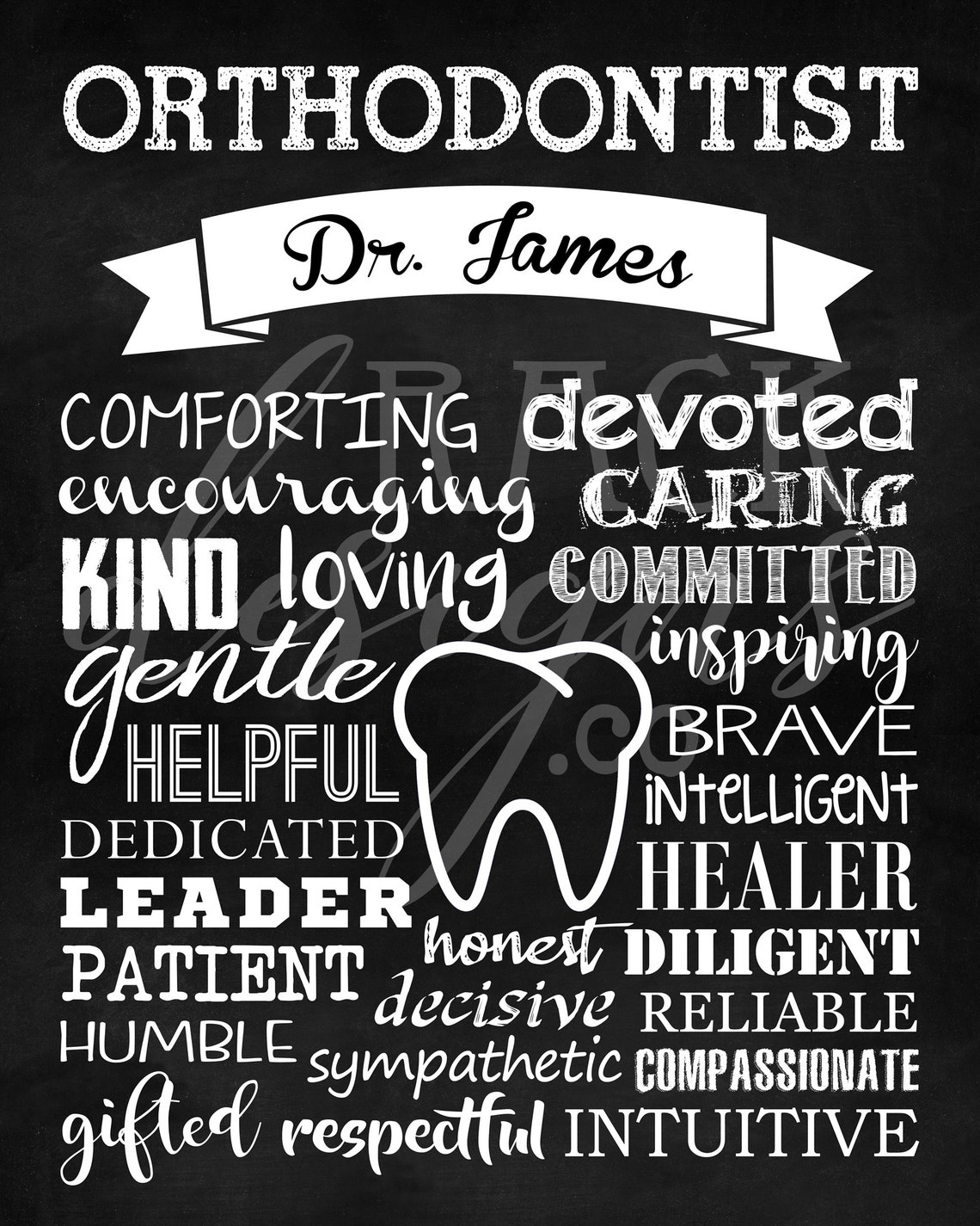 Thank You Gift for Orthodontist. Orthodontist Appreciation. Etsy