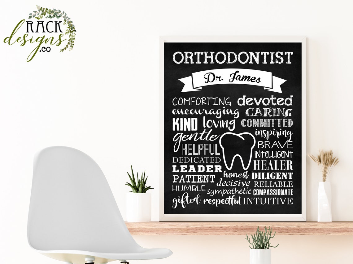 Thank You Gift for Orthodontist. Orthodontist Appreciation. Etsy