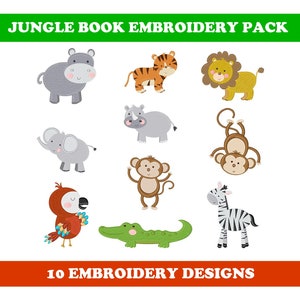 Nursery Animals (10 Designs) -  Machine Embroidery Designs Bundle