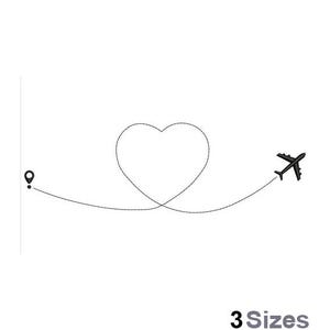 Love Flying Airplane - Machine Embroidery Design - 3 Sizes, I Love To Fly Embroidery Design
