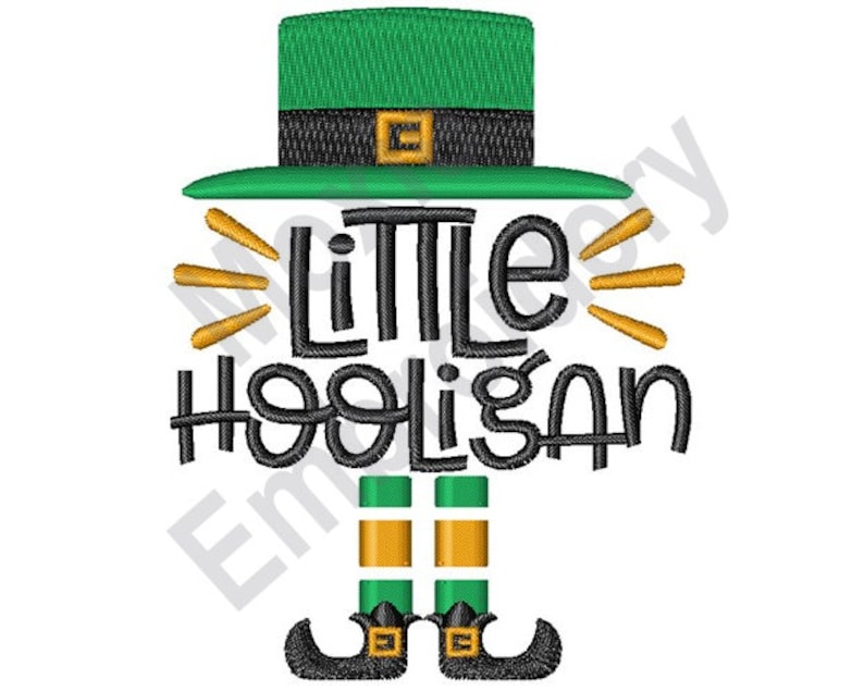 Machine Hooligan Little Hooligan - Machine Embroidery Design, Leprechaun Costume ...