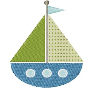 Sailboat Dreaming - Machine Embroidery Design