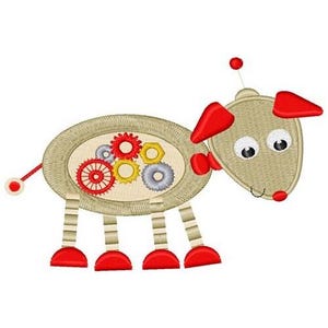 Robot Dog - Machine Embroidery Design