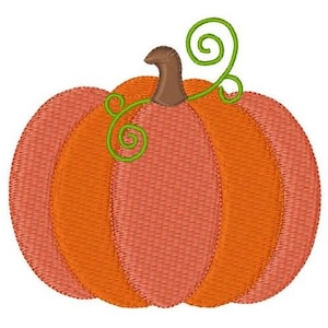 Calabaza de otoño: diseño de bordado a máquina