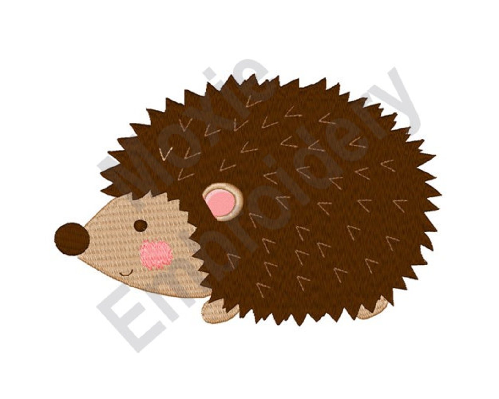 Woodland Hedgehog Machine Embroidery Design Baby Hedgehog Etsy