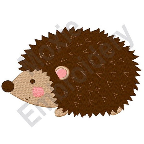 Woodland Hedgehog - Machine Embroidery Design, Baby Hedgehog Embroidery Pattern, Little Hedgehog Embroidery Design