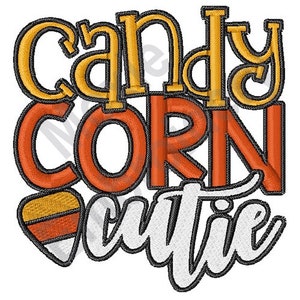 Candy Corn Cutie - Stickdatei, Candy Corn Stickdatei, Halloween Candy Stickdatei
