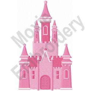 Princess Castle - Machine Embroidery Design, Fairy Tale Castle Embroidery Pattern, Royal Castle Embroidery Design