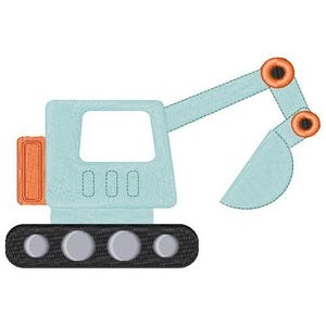 Construction Digger - Machine Embroidery Design