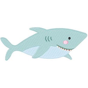 Cartoon Shark - Machine Embroidery Design