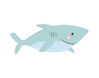 Cartoon Shark - Machine Embroidery Design