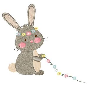 Easter Rabbit - Machine Embroidery Design