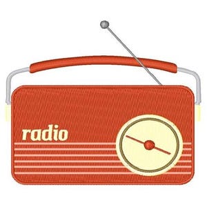 Radio - Machine Embroidery Design
