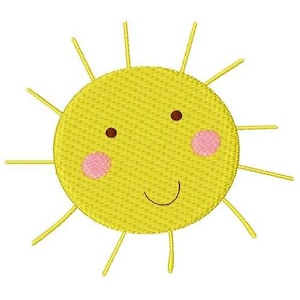 Happy Sun - machineborduurontwerp