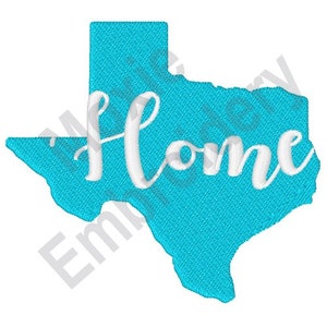 Maison du Texas - motif de broderie Machine, motif de broderie carte de l'État du Texas, motif de l'État américain, motif de broderie The Lone Star State