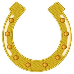 Golden Horseshoe - Machine Embroidery Design