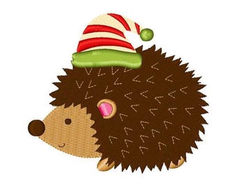 Christmas Hedgehog - Machine Embroidery Design