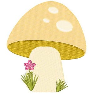 Woodland Mushroom - Machine Embroidery Design