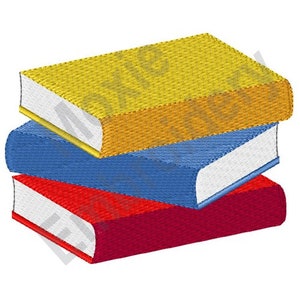 Livres scolaires - motif de broderie Machine, motif de broderie de livres de lecture, motif de broderie de manuels scolaires