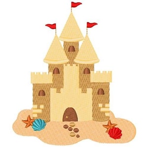 Sand Castle - Machine Embroidery Design