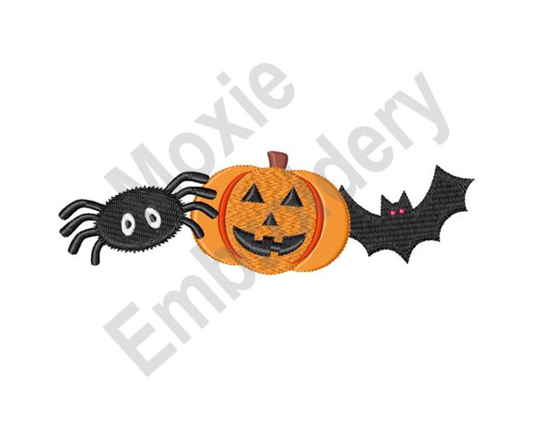 Halloween Characters - Machine Embroidery Design, Halloween Border ...