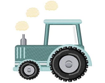 Trator Agrícola - Desenho de Bordado à Máquina