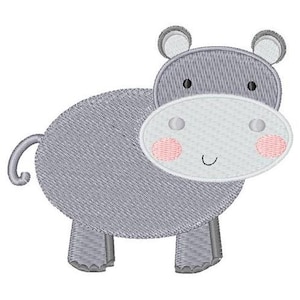 Nursery Room Hippo - Machine Embroidery Design