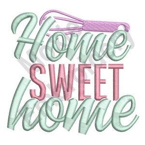 Home Sweet Home - Machine Embroidery Design, Baking Whisk Embroidery Design, Kitchen Utensil Embroidery Design, Cooking Embroidery Design