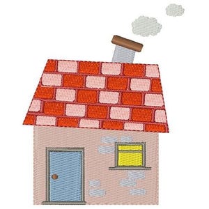Cartoon Farm House - Machine Embroidery Design