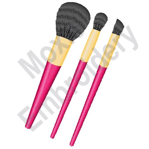 Makeup Brush Set - Machine Embroidery Design, Makeup Brushes Embroidery Pattern, Cosmetics Tool Embroidery Design, Applicator Embroidery