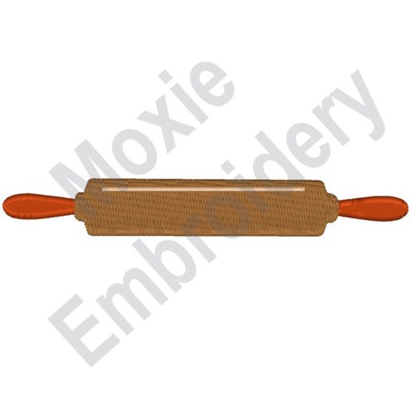 Rolling Pin - Machine Embroidery Design, Wooden Rolling Pin Embroidery Pattern, Baking Tool Embroidery Design