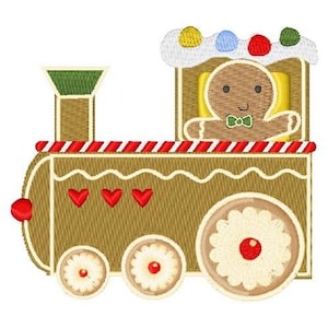 Lebkuchen Zug - Maschinenstickdatei