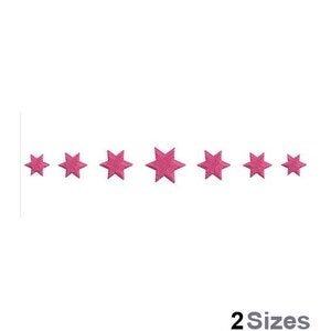 Star Border - Machine Embroidery Design - 2 Sizes, Stars Border Embroidery Pattern