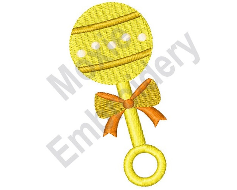 Baby Rattle Machine Embroidery Design Baby Rattle Toy Etsy