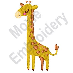 Giraffe - Machine Embroidery Design, Baby Giraffe Embroidery Pattern, Little Giraffe Embroidery Design