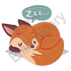 Sweet Dreams - Machine Embroidery Design, Baby Fox Flower ...