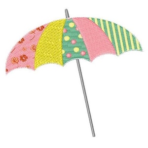 Beach Umbrella - Machine Embroidery Design