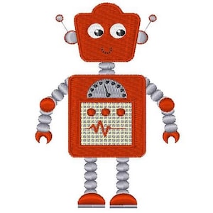 Red Robot - Machine Embroidery Design