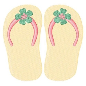 Summer Flip Flops - Machine Embroidery Design