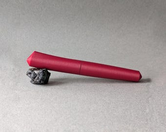 3D Printed Dorsal Fountain Pen V2 (Textured Red)