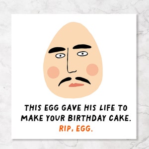 Grappige verjaardagskaart | Voor hem haar | Vriend | Broer zus | Echtgenoot vrouw | Tante Oom | Mama Papa | Verjaardagstaart | RIP Ei