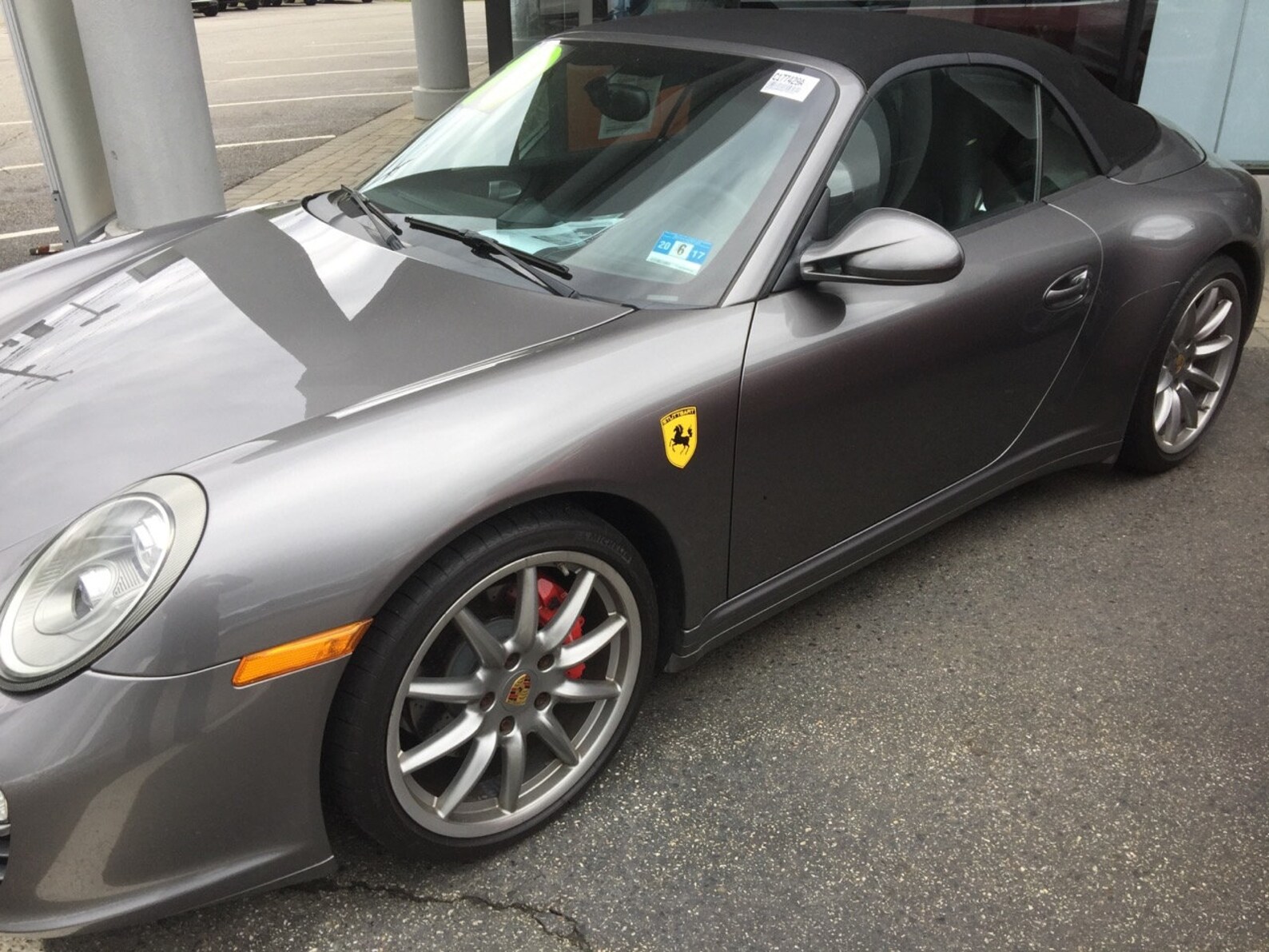 STUTTGART the Home of Porsche Fender Badge Emblems SET OF 2