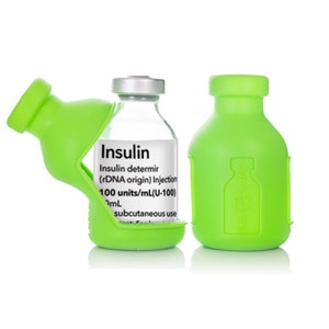 VIAL SAFE Insulin Bottle Protector Case/Sleeve for Diabetes, Never Risk Breaking Your Insulin Vial, 2-Pack (ProZinc 20mL)