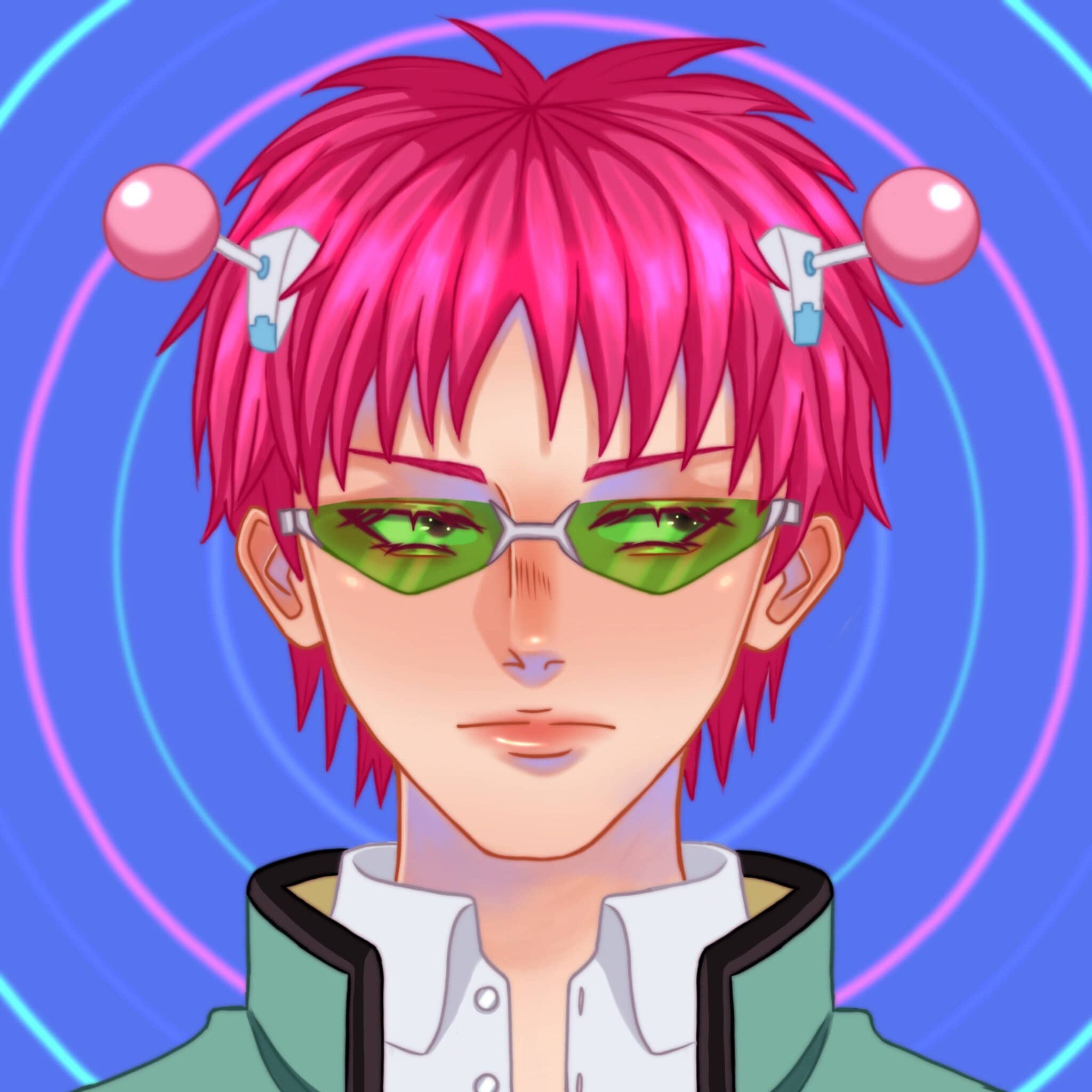 Saiki K Digital Art Print Saiki K Anime Poster Digital Etsy India