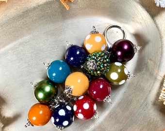 Harvest Season Bag or Purse Charm -accessory, fall charm, creative, trendy, bag charm, purse accessory, bag dangle, thanksgiving charm