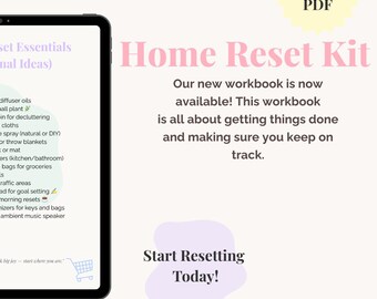 Planificador de orden del hogar: Kit para reiniciar la mente (PDF imprimible)