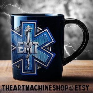 EMT Star of Life PNG – Emergency Medical Technician Digital Art – First Responder Wall Print or T-Shirt Graphic – Instant Download