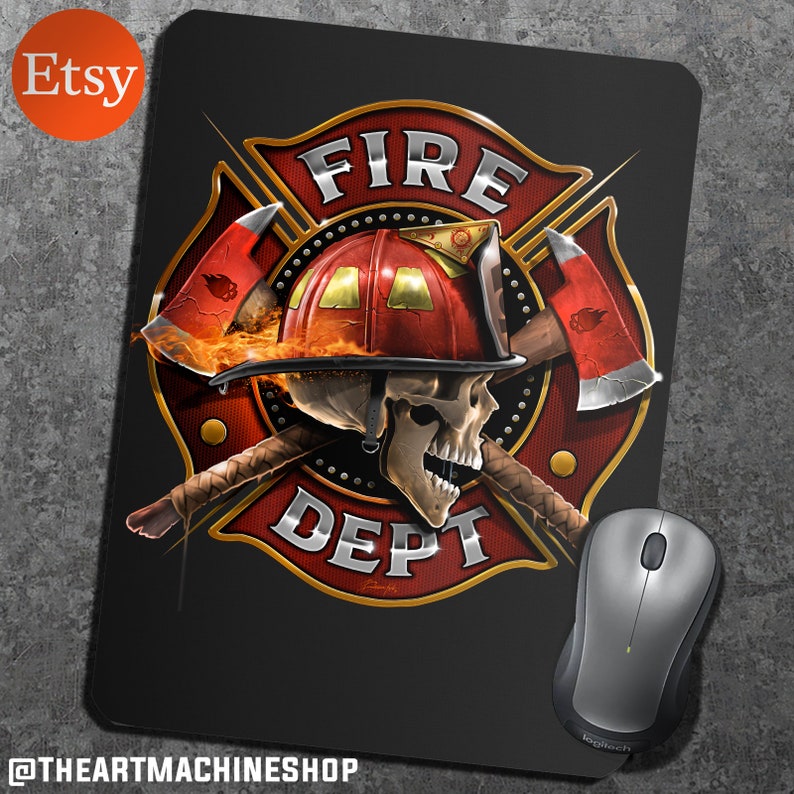 PNG Firefighter Maltese With Skull and Crossed Axes - Instant Download ...
